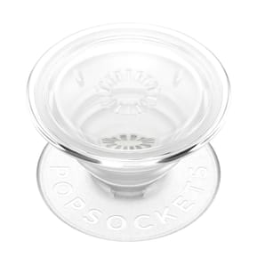 Popsockets PopGrip pour Smartphone, Bague et Support Universel Transparent