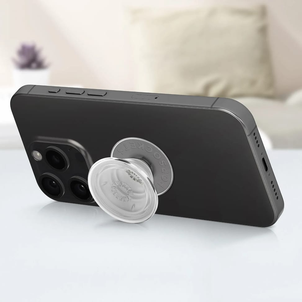 Popsockets PopGrip pour Smartphone, Bague et Support Universel Transparent — image 3