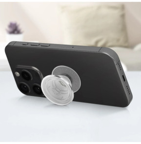 Popsockets PopGrip pour Smartphone, Bague et Support Universel Transparent