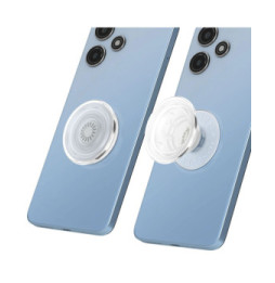 Popsockets PopGrip pour Smartphone, Bague et Support Universel Transparent