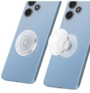 Popsockets PopGrip pour Smartphone, Bague et Support Universel Transparent