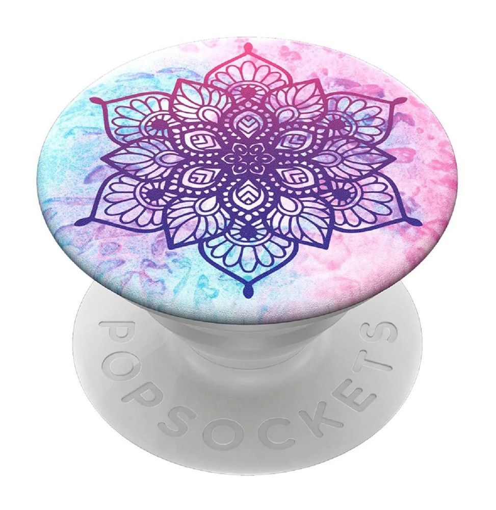 Popsockets PopGrip Rainbow Nirvana pour Smartphone, Bague et Support Universel Blanc