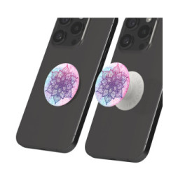 Popsockets PopGrip Rainbow Nirvana pour Smartphone, Bague et Support Universel Blanc