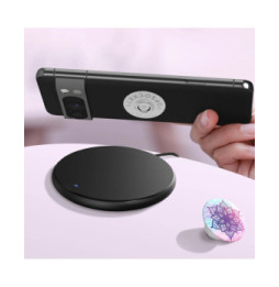 Popsockets PopGrip Rainbow Nirvana pour Smartphone, Bague et Support Universel Blanc