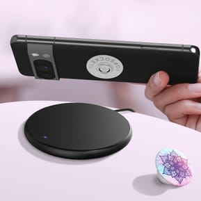 Popsockets PopGrip Rainbow Nirvana pour Smartphone, Bague et Support Universel Blanc — image 5