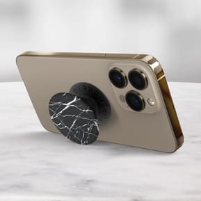 Popsockets PopGrip Smartphone design marbre Noir Maintient Support Vidéo — image 4