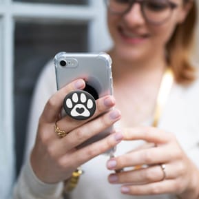 Popsockets PopGrip Smartphone design patte coeur Maintient Support Vidéo — image 3