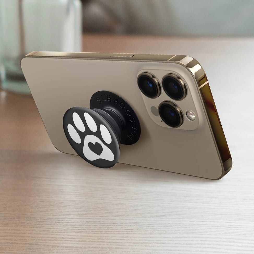 Popsockets PopGrip Smartphone design patte coeur Maintient Support Vidéo — image 4