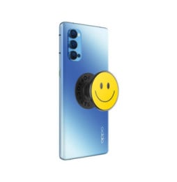 Popsockets PopGrip Smartphone Maintien et Support Vidéo Design smiley Jaune