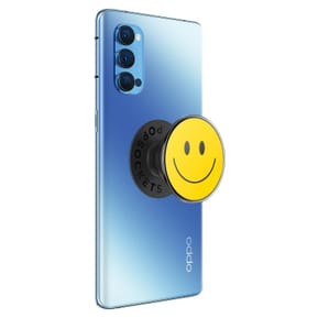 Popsockets PopGrip Smartphone Maintien et Support Vidéo Design smiley Jaune — image 2