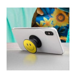Popsockets PopGrip Smartphone Maintien et Support Vidéo Design smiley Jaune