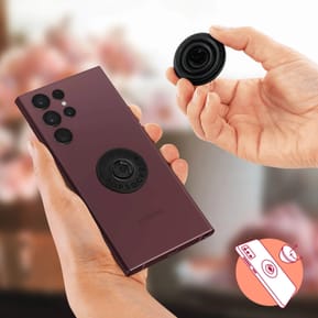 Popsockets PopGrip Smartphone Maintien Support Vidéo Design Fleur Rose et Blanc — image 5