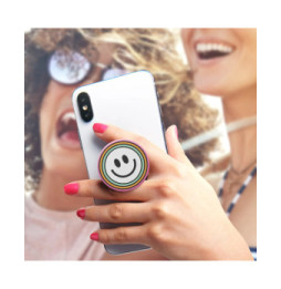 Popsockets PopGrip Smartphone Maintien Support Vidéo Design smiley multicolore