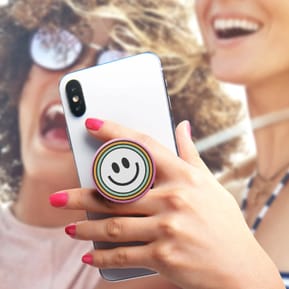 Popsockets PopGrip Smartphone Maintien Support Vidéo Design smiley multicolore — image 3