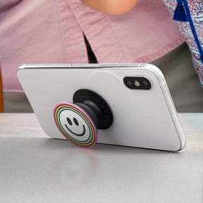 Popsockets PopGrip Smartphone Maintien Support Vidéo Design smiley multicolore — image 4