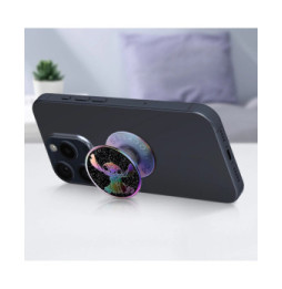 Popsockets PopGrip Space Stitch pour Smartphone, Bague et Support Universel Violet