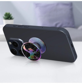 Popsockets PopGrip Space Stitch pour Smartphone, Bague et Support Universel Violet