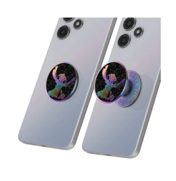 Popsockets PopGrip Space Stitch pour Smartphone, Bague et Support Universel Violet