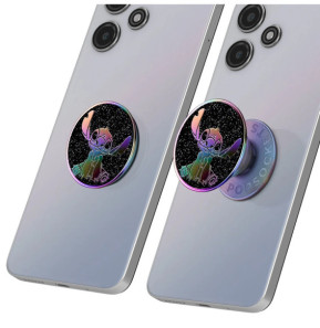 Popsockets PopGrip Space Stitch pour Smartphone, Bague et Support Universel Violet