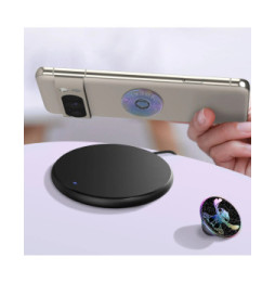 Popsockets PopGrip Space Stitch pour Smartphone, Bague et Support Universel Violet
