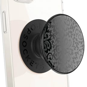 Popsockets PopGrip Spot Gloss Lace Poignée Maintien Support Fixation adhésive Noir