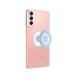 Popsockets PopGrip Téléphone Maintien Support Vidéo Design Bleu Translucide