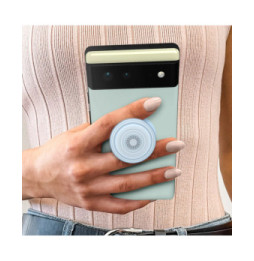 Popsockets PopGrip Téléphone Maintien Support Vidéo Design Bleu Translucide