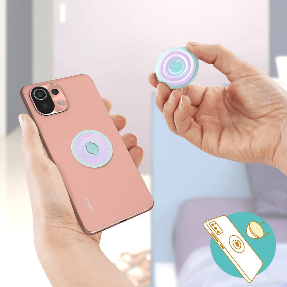 Popsockets PopGrip Téléphone Maintien Support Vidéo Design Prismatique — image 5