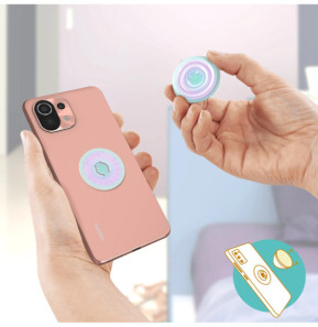 Popsockets PopGrip Téléphone Maintien Support Vidéo Design Prismatique