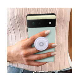 Popsockets PopGrip Téléphone Maintien Support Vidéo Design Violet Translucide