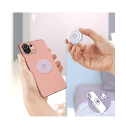 Popsockets PopGrip Téléphone Maintien Support Vidéo Design Violet Translucide
