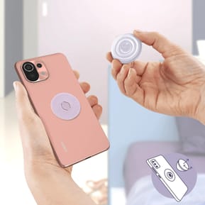 Popsockets PopGrip Téléphone Maintien Support Vidéo Design Violet Translucide — image 5
