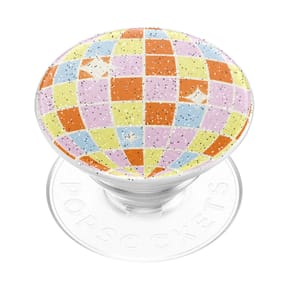PopSockets PopGrip Universel Adhésif Motif Retro Disco avec Fonction Stand Multicolore