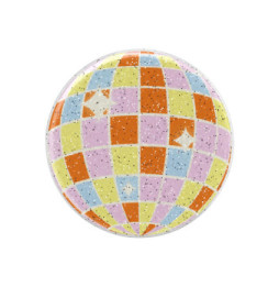 PopSockets PopGrip Universel Adhésif Motif Retro Disco avec Fonction Stand Multicolore