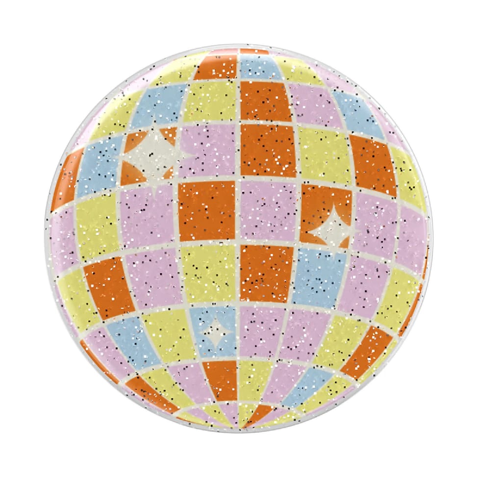 PopSockets PopGrip Universel Adhésif Motif Retro Disco avec Fonction Stand Multicolore — image 2