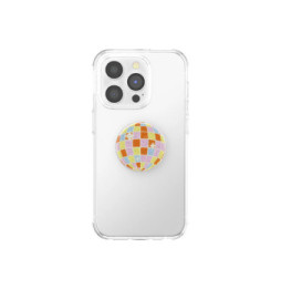 PopSockets PopGrip Universel Adhésif Motif Retro Disco avec Fonction Stand Multicolore