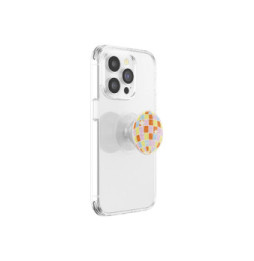 PopSockets PopGrip Universel Adhésif Motif Retro Disco avec Fonction Stand Multicolore