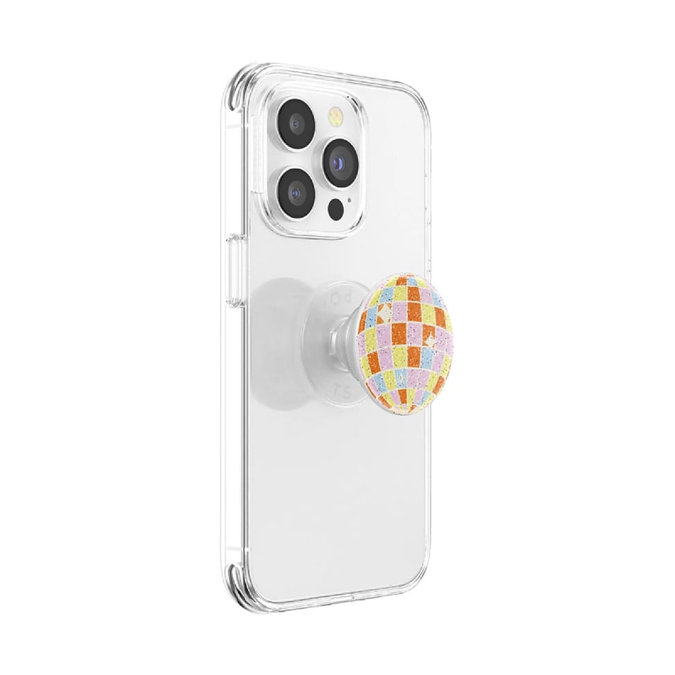 PopSockets PopGrip Universel Adhésif Motif Retro Disco avec Fonction Stand Multicolore — image 4