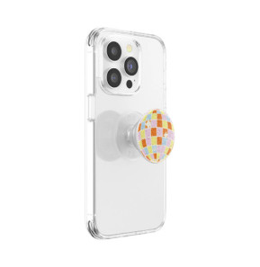 PopSockets PopGrip Universel Adhésif Motif Retro Disco avec Fonction Stand Multicolore