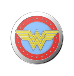 Popsockets PopGrip Wonder Woman pour Smartphone, Bague et Support Universel Blanc