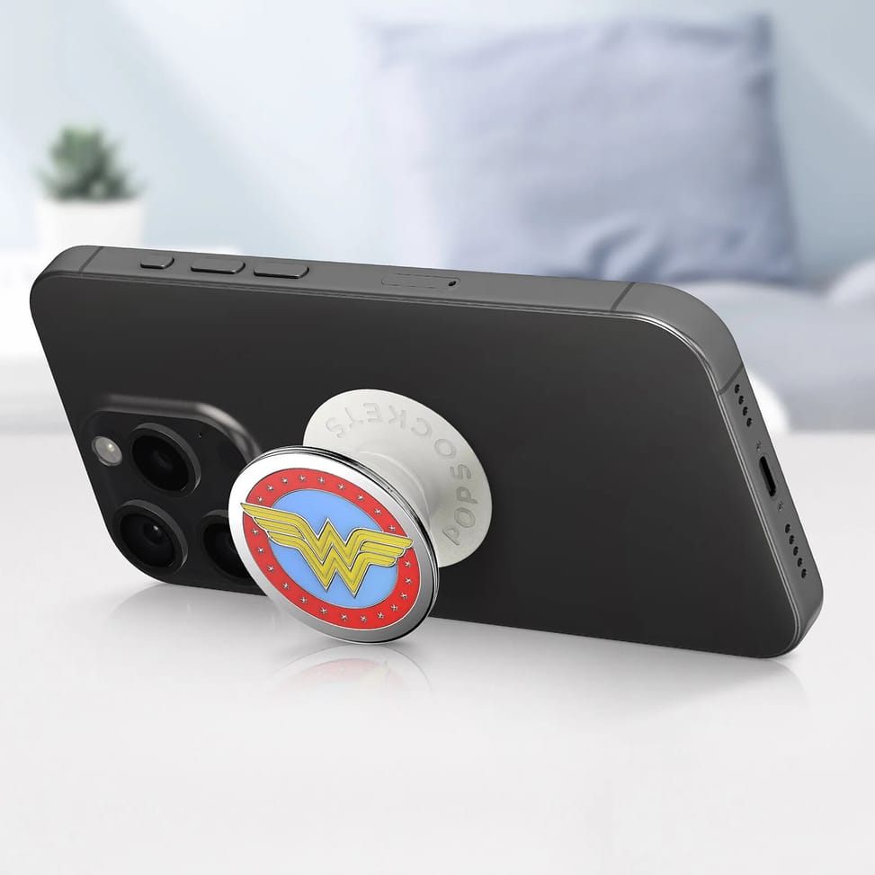 Popsockets PopGrip Wonder Woman pour Smartphone, Bague et Support Universel Blanc — image 3