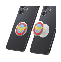 Popsockets PopGrip Wonder Woman pour Smartphone, Bague et Support Universel Blanc