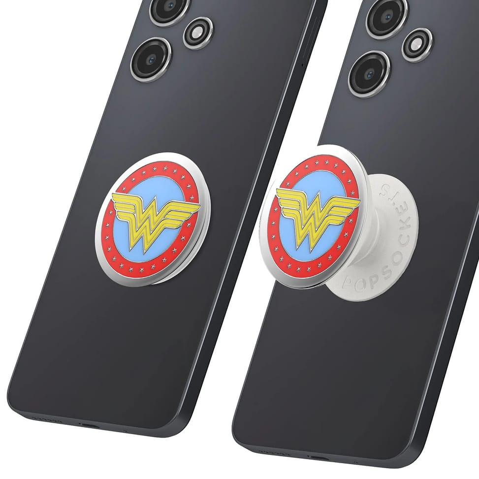 Popsockets PopGrip Wonder Woman pour Smartphone, Bague et Support Universel Blanc — image 4