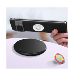 Popsockets PopGrip Wonder Woman pour Smartphone, Bague et Support Universel Blanc