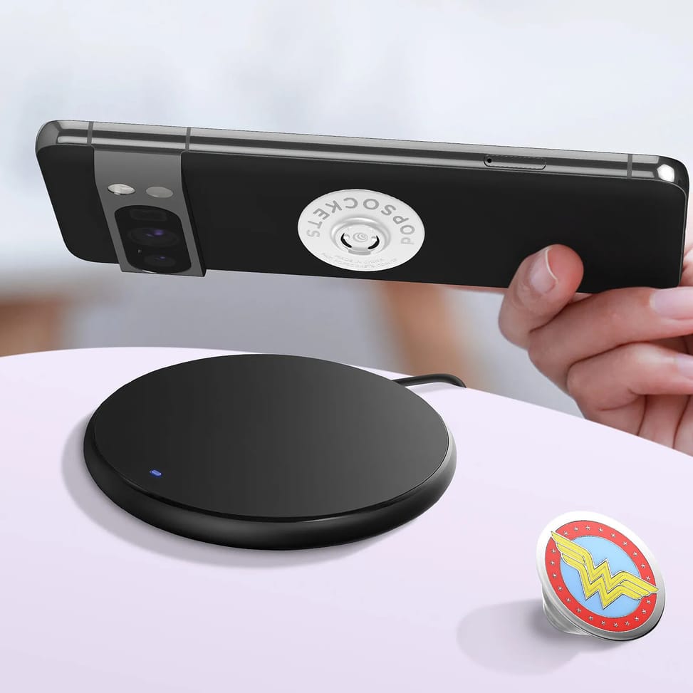 Popsockets PopGrip Wonder Woman pour Smartphone, Bague et Support Universel Blanc — image 5