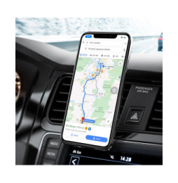 Popsockets Support voiture Multi-surface Fixation adhésive Modèle PopMount Noir