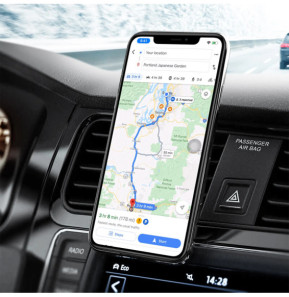 Popsockets Support voiture Multi-surface Fixation adhésive Modèle PopMount Noir