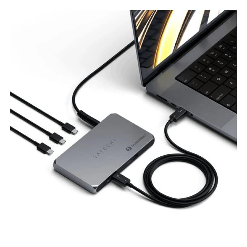 Satechi Hub Multiport Slim Thunderbolt 4 avec 6 Ports Gris — image 3