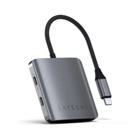 Satechi Hub USB-C 100W Power Delivery 4 Ports de Données Gris — image 2