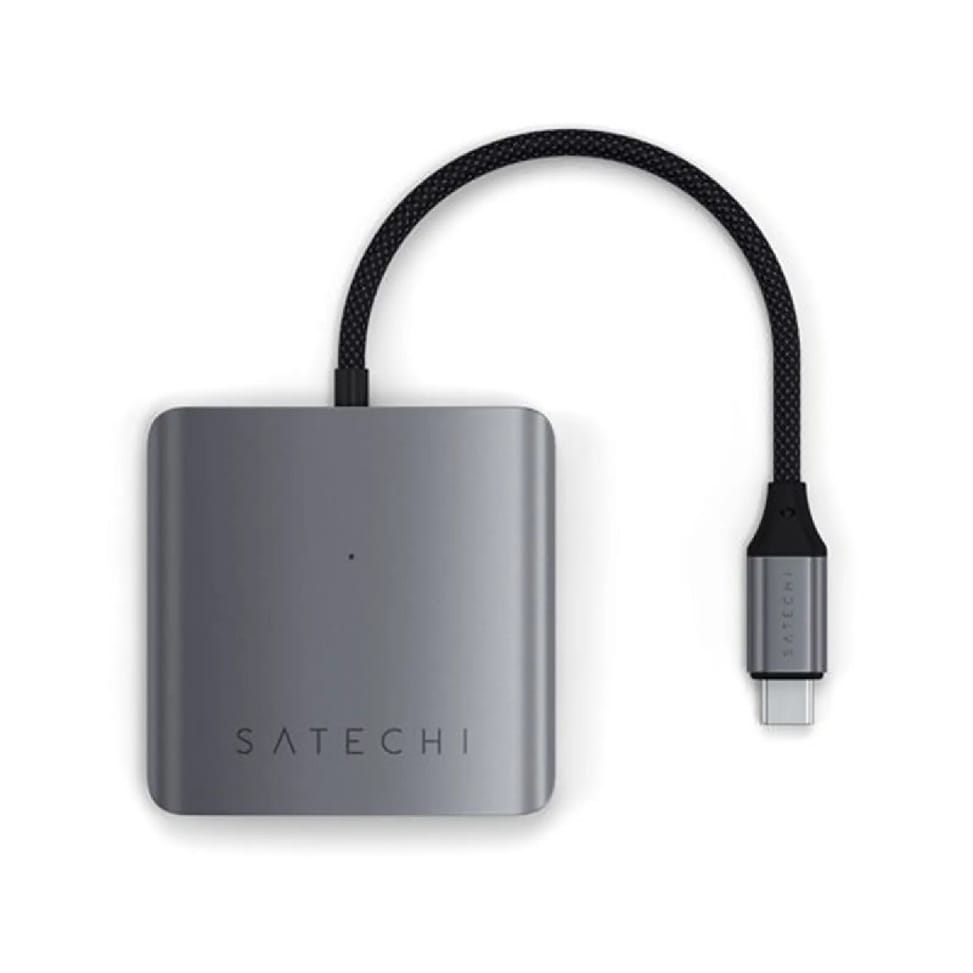 Satechi Hub USB-C 100W Power Delivery 4 Ports de Données Gris — image 3